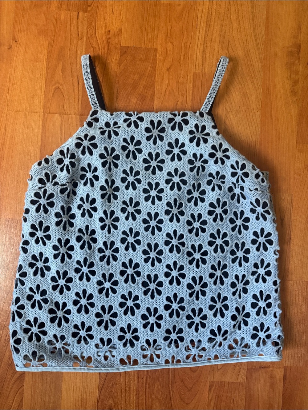 Maeve by Anthropologie Summer tank top  with floral cut eyelet design